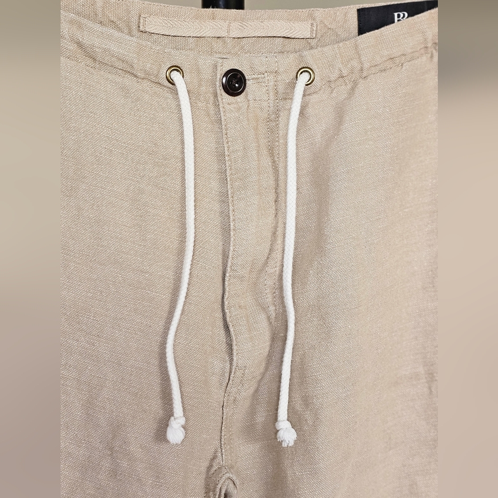 Banana Republic Men's Relaxed Linen Cotton Pull-On Beach Pant - Picture 4 of 9